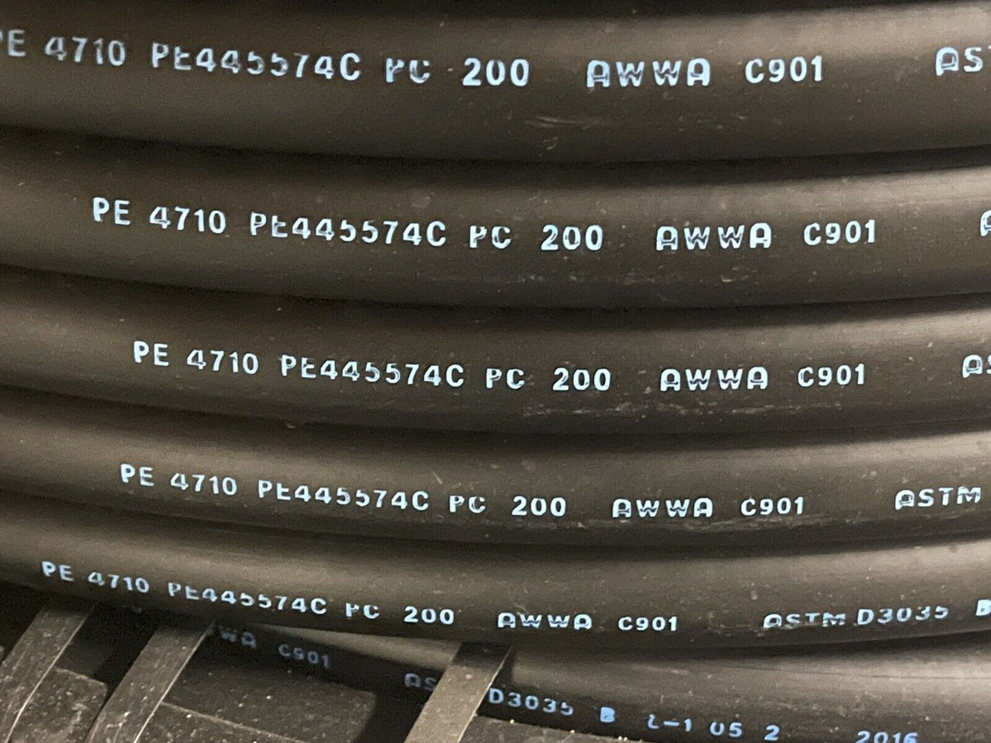 WL PLASTICS PE4710 PRESSURE RATED POLYETHYLENE PIPE 1" IPS SDR11, 500 Ft. COIL
