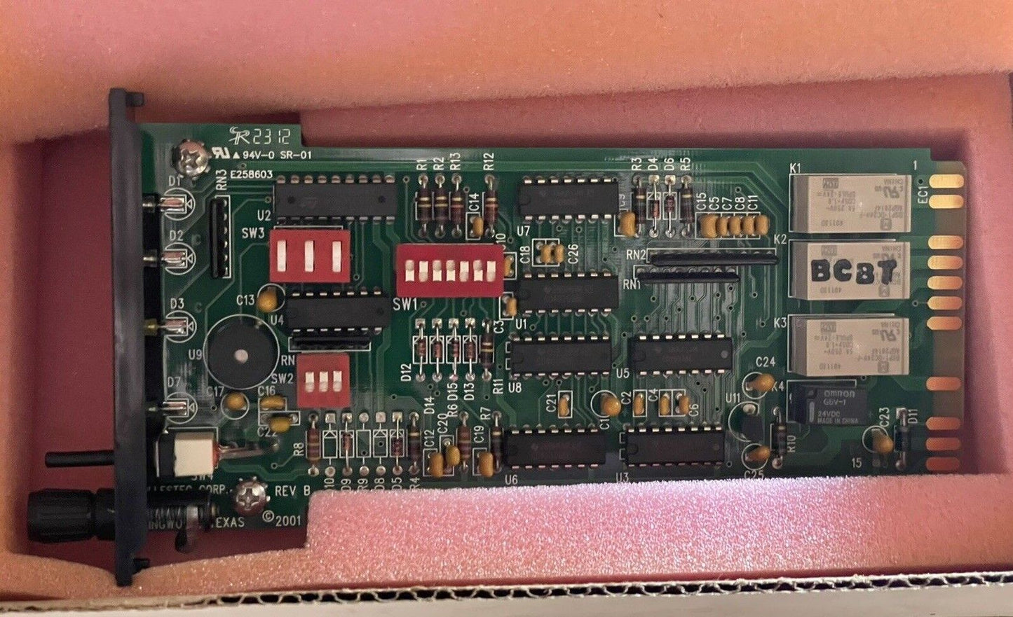 ALLESTEC 800-1760 RELAY MODULE 20-28 VDC PLC MODULE CARD