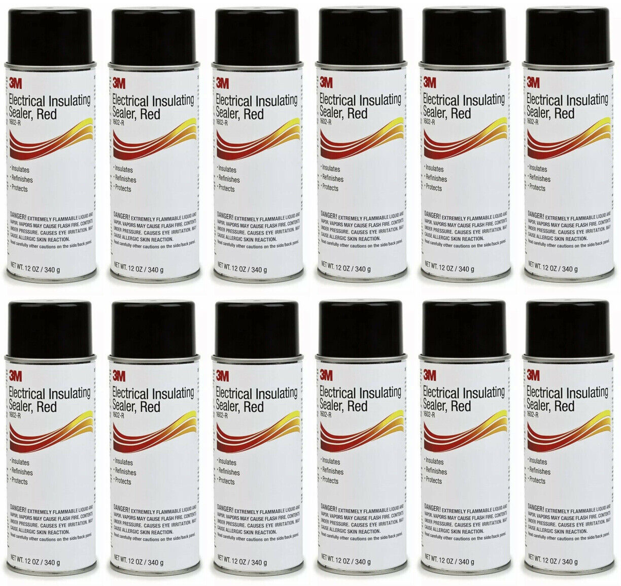 3M ELECTRICAL INSULATING SEALER 1602-R, 12-oz CAN, RED. WHOLESALE DISCOUNTS.