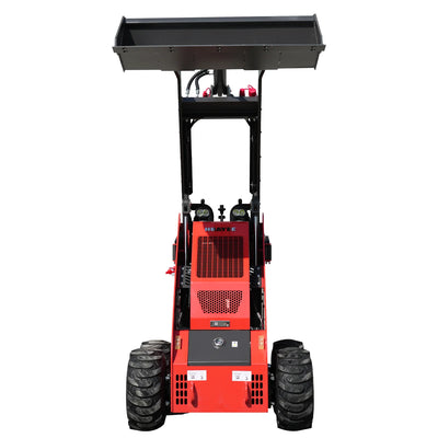 Wheel Stand-On Mini Skid Steer Loader With 13.5HP Gasoline B&S Engine And Attachments | HUAYEE HY360C - 0