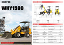 Huayee WHY1500 Articulating Wheel Loader D1703 Kubota Engine 4x4 3,000 Lift-3