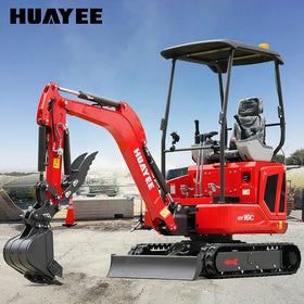 Mini Excavator with 14HP Kubota Engine & Hydraulic Thumb | HUAYEE HY16C