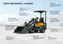 Huayee WHY1000 Mini Skid Steer Loader Perkins Diesel EPA Tier 4, 4x4, 1,300 kg Operating Weight-2