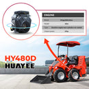 Mini Wheel Skid Steer Loader With 23 Hp B&S Engine & Canopy | HUAYEE HY480D-6