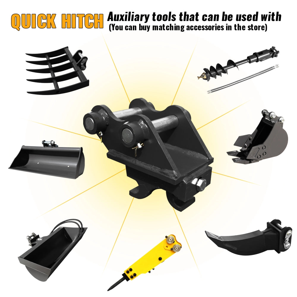 Mechanical Quick Change / Coupler For 1-1.8 Ton Mini Excavators | HUAYEE HYE00