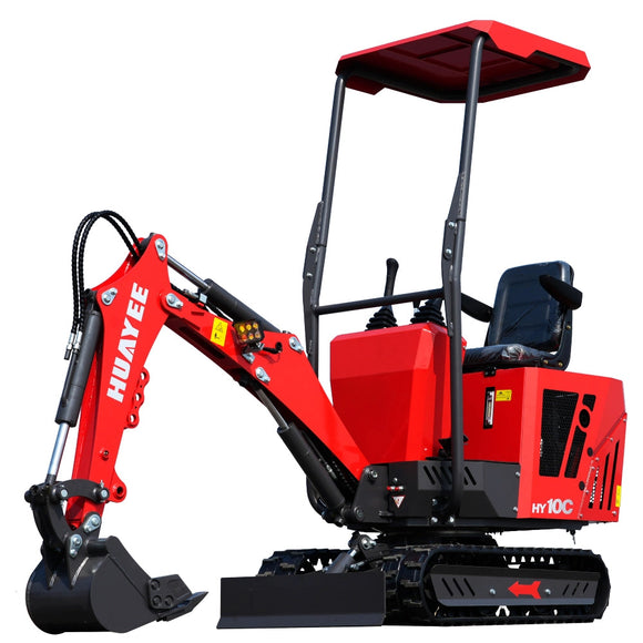 1 Ton Mini Excavator With 13.5HP RATO Engine & Canopy | HY10C