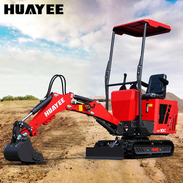 1 Ton Mini Excavator With 13.5HP RATO Engine & Canopy | HY10C - 0