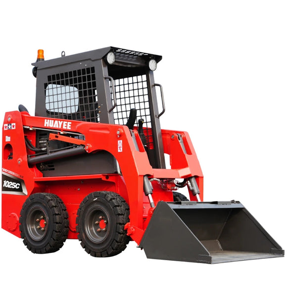 Professional Mini Wheel Skid Steer Loader With 24HP Kubota Diesel Engine | HUAYEE HY1025C