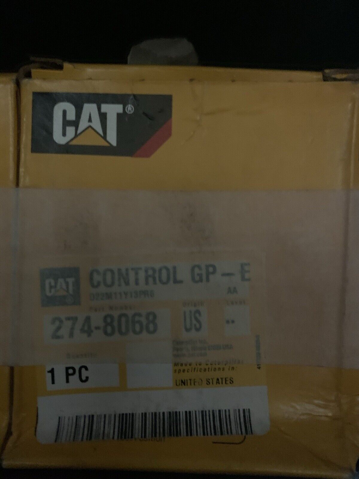 CATERPILLAR CAT 274-8068 CONTROL GROUP-ELECTRONIC