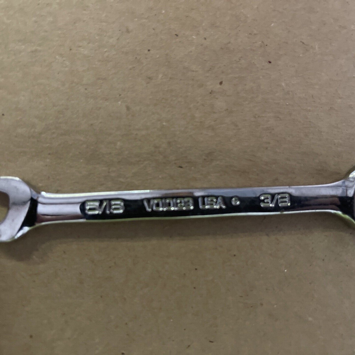 SNAP-ON 5/16" x 3/8" SAE STANDARD OPEN END WRENCH, VO1012B