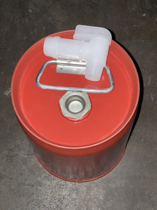 CLOSED-HEAD (1A1) UN STEEL DRUM WITH SPOUT, 1 GALLON, RED