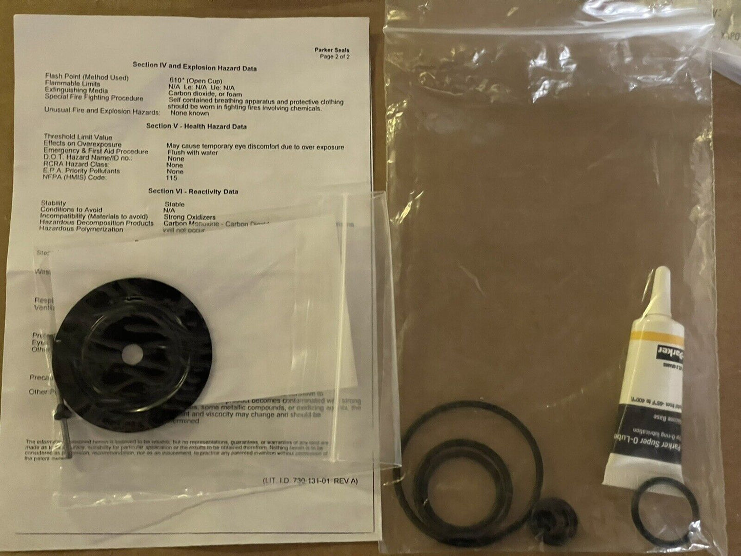 GE 201-120-01 MOONEY O-RING NITRILE SEAL KIT FOR SERIES 20/20S PILOTS