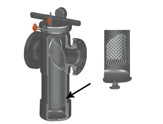 SPEARS BS23P6-060 6 PVC BASKET STRAINER FLANGED EPDM P6 MESH