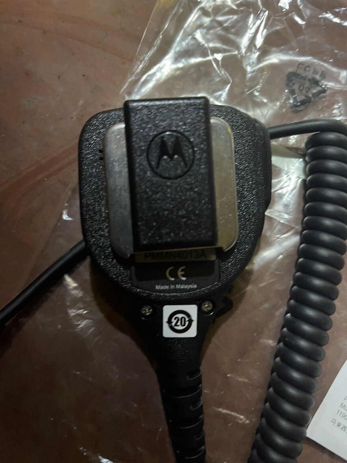 MOTOROLA PMMN4013A COMPACT REMOTE SPEAKER MICROPHONE WITH 3.5mm AUDIO JACK