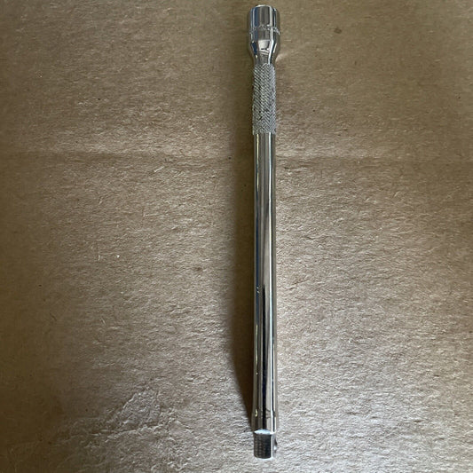 SNAP-ON 1/4" DRIVE 6" KNURLED EXTENSION, CHROME FINISH, TMXK60