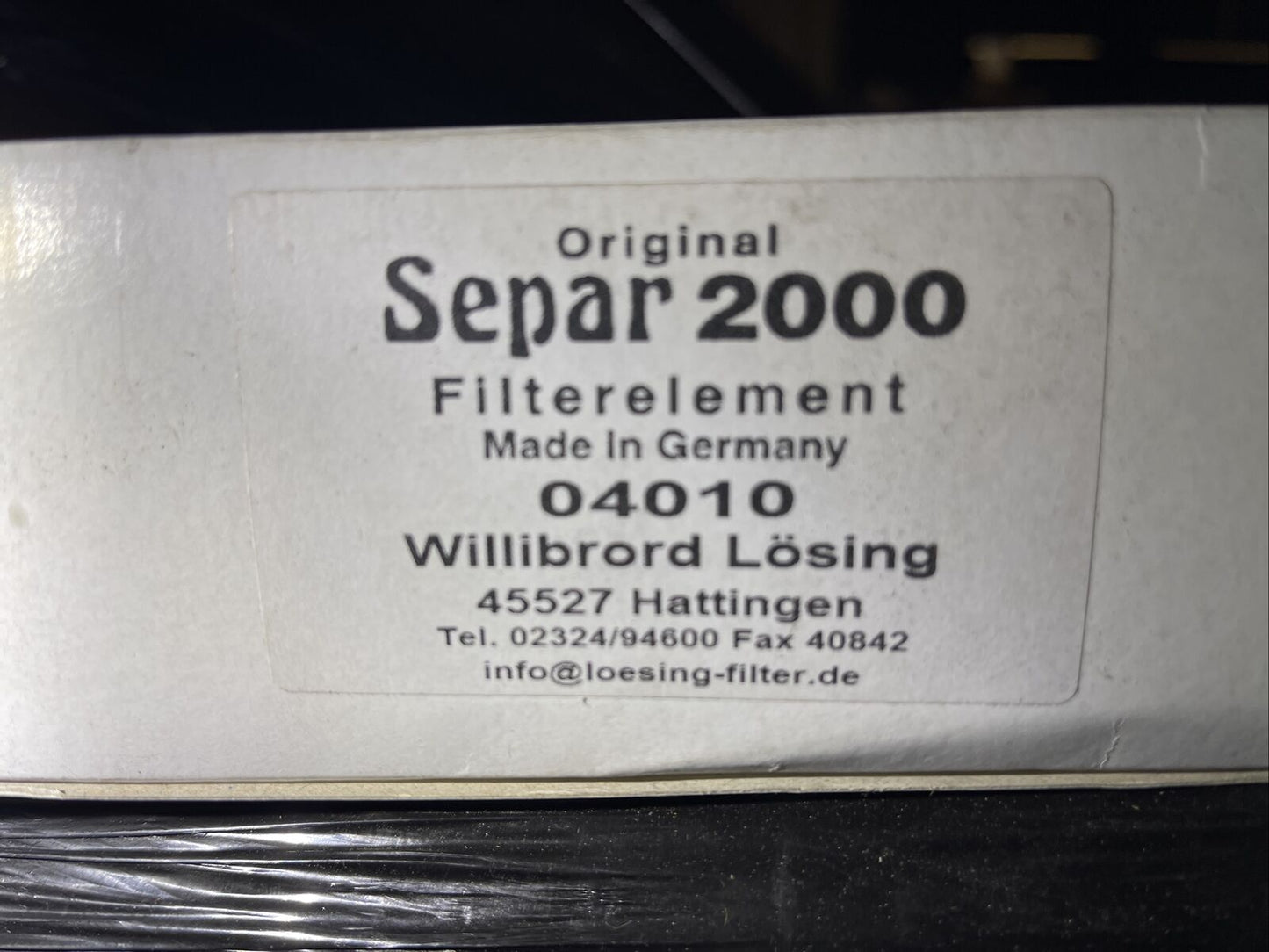 SEPAR 60-04010 10-MICRON FILTER FOR SWK-2000/40 FUEL / WATER SEPARATOR (04010)