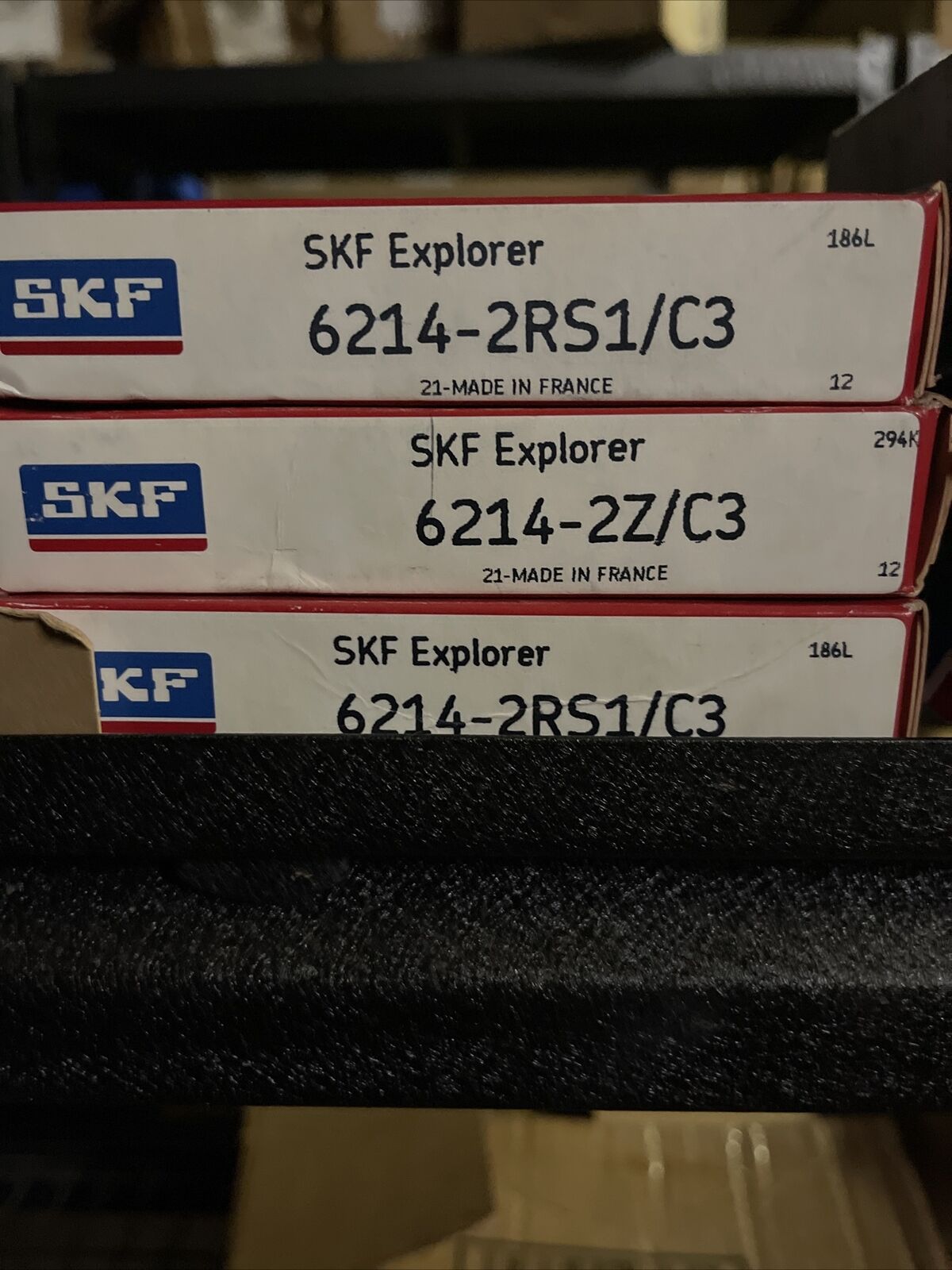 SKF 6214-2RS1/C3 DOUBLE RUBBER SEALS DEEP GROOVE BALL BEARING 70x125x24 mm.