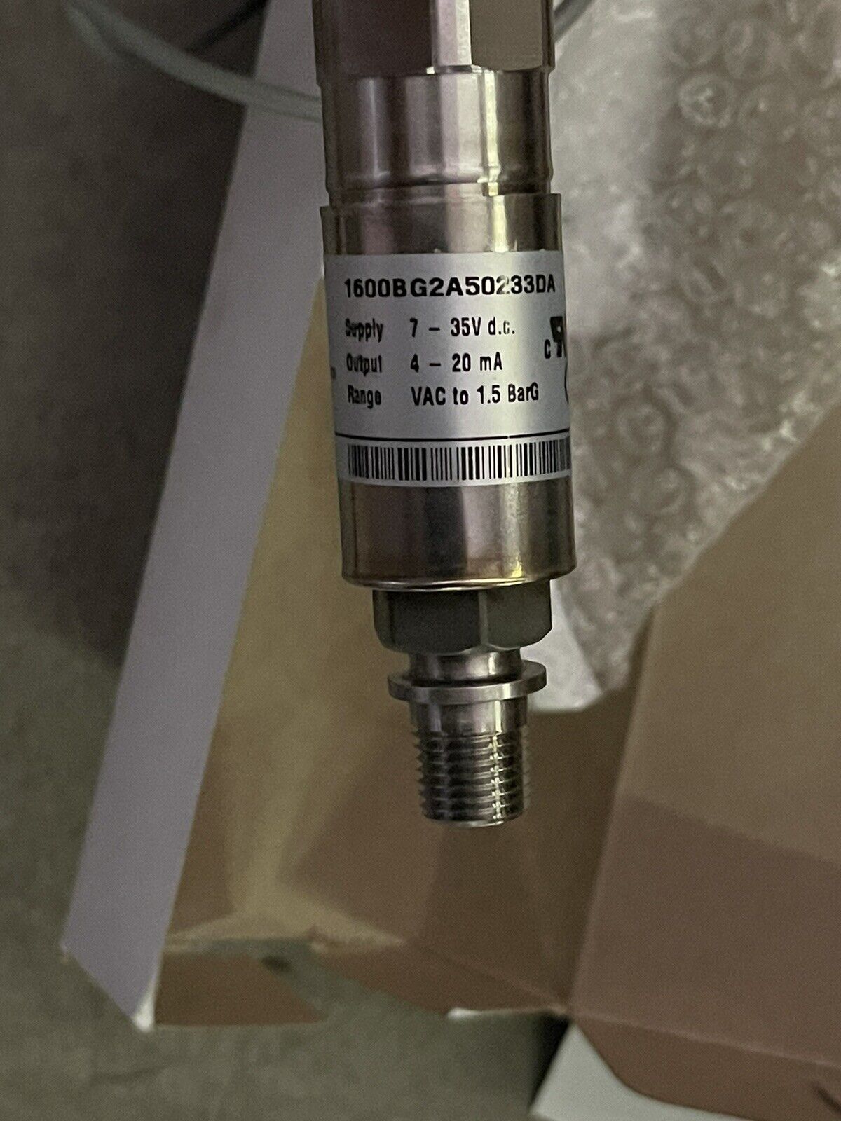 GEMS SENSORS 1600BG2A50233DA PRESSURE TRANSDUCER, SERIES 1600