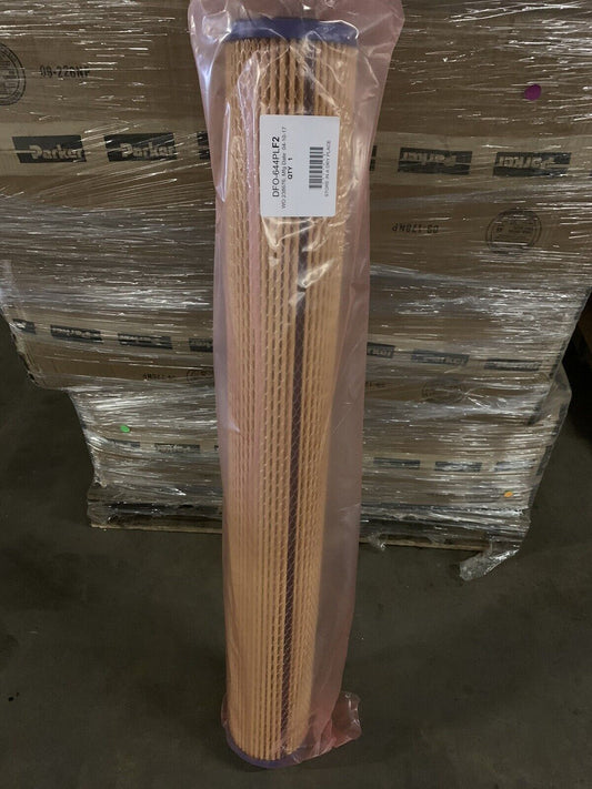 PARKER DFO-644PLF2 DIESEL FUEL FILTER. 44" LENGTH, 2 MICRON RATING - (CASE OF 6)