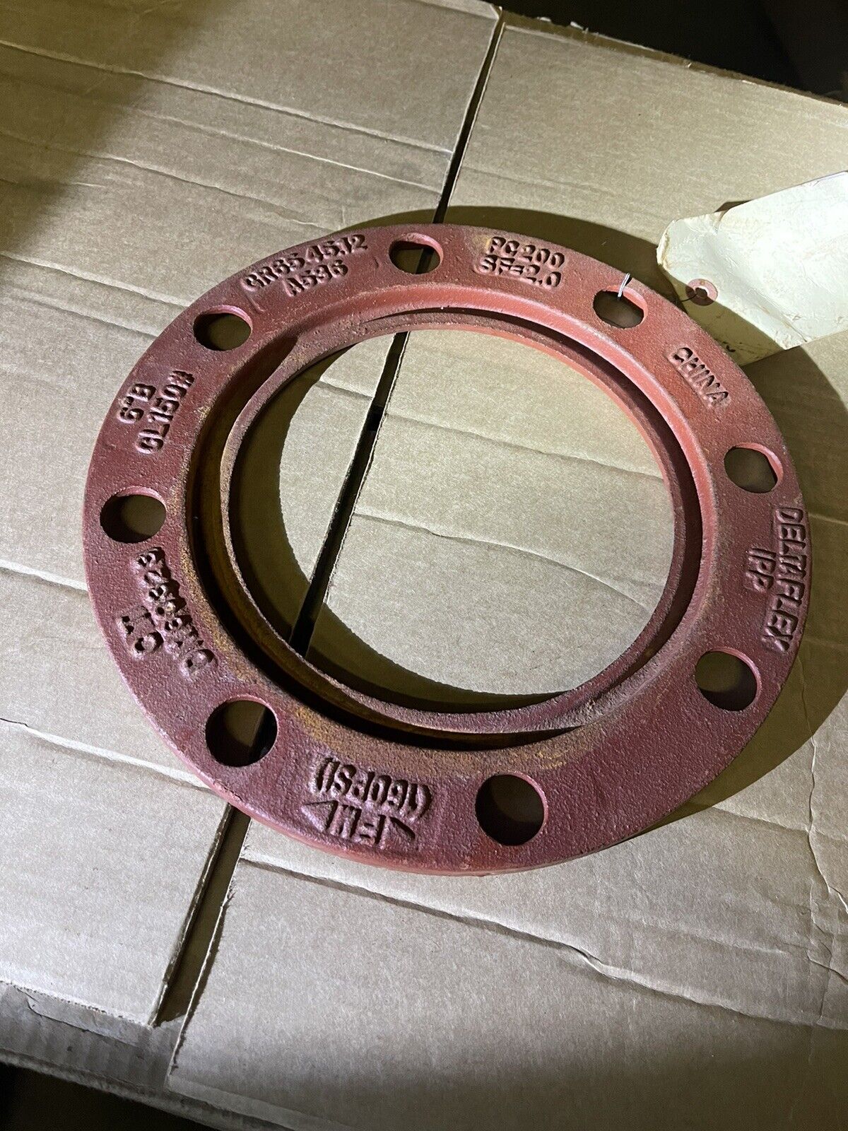 6" IPS DUCTILE IRON BACKUP RING, ASTM A536, CL150