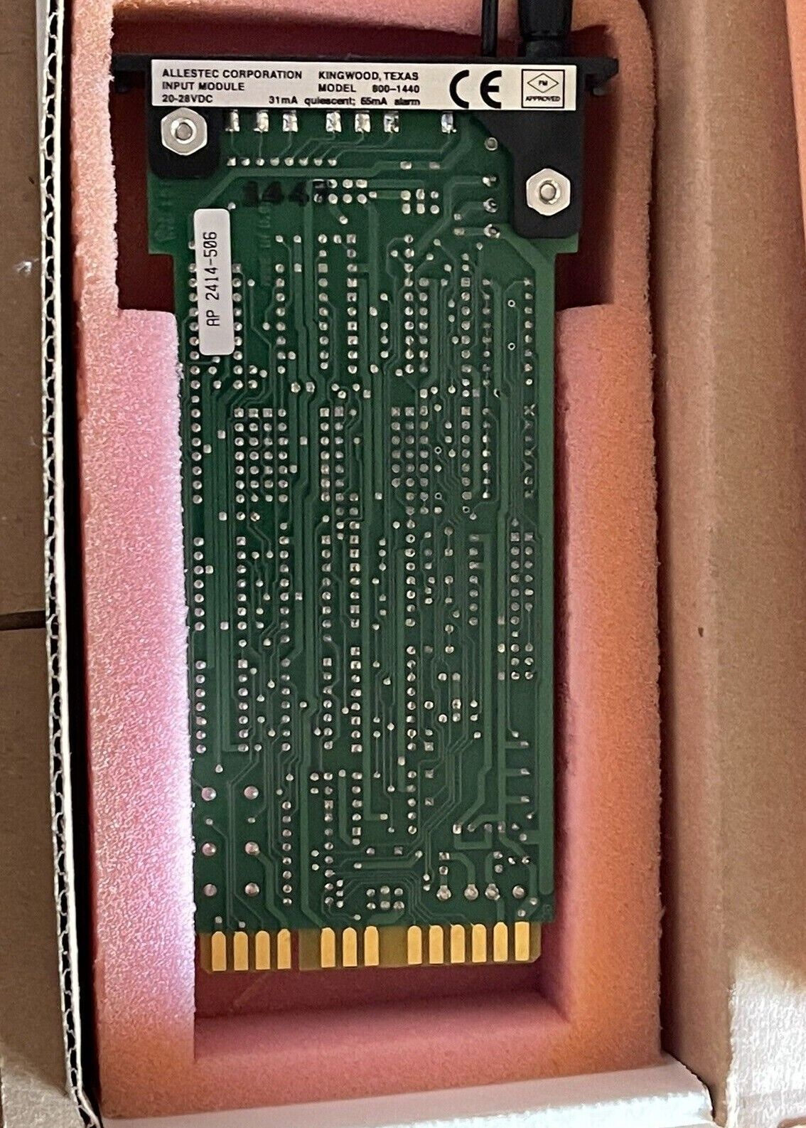 ALLESTEC 800-1440 INPUT MODULE 20-28 VDC PLC MODULE CARD ALLESTEC 800-1440 INPUT MODULE 20-28 VDC PLC MODULE CARD