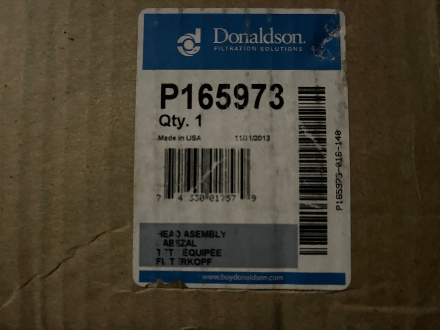 DONALDSON P165973 HEAD ASSEMBLY, HMK05 DURAMAX