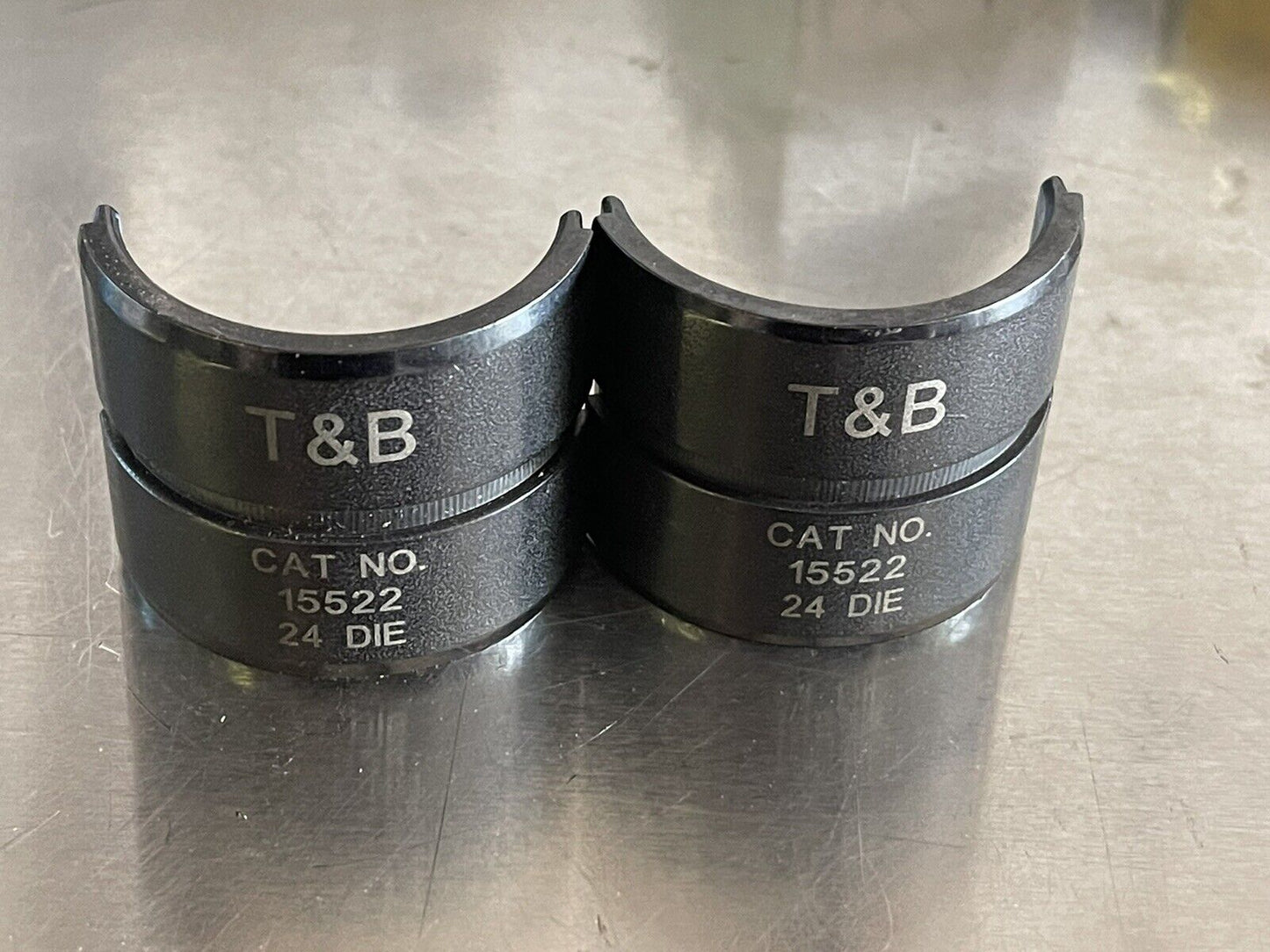 THOMAS & BETTS 15522 CRIMPING DIES WITH DIE CODE 24 BLUE FOR TBM15PF, TBM14M