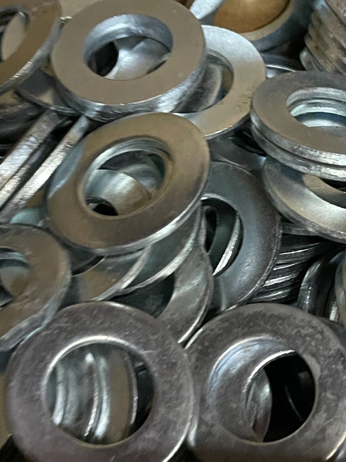 7/8" FLAT WASHERS, ZINC PLATED STEEL. MULTIPLE QUANTITIES