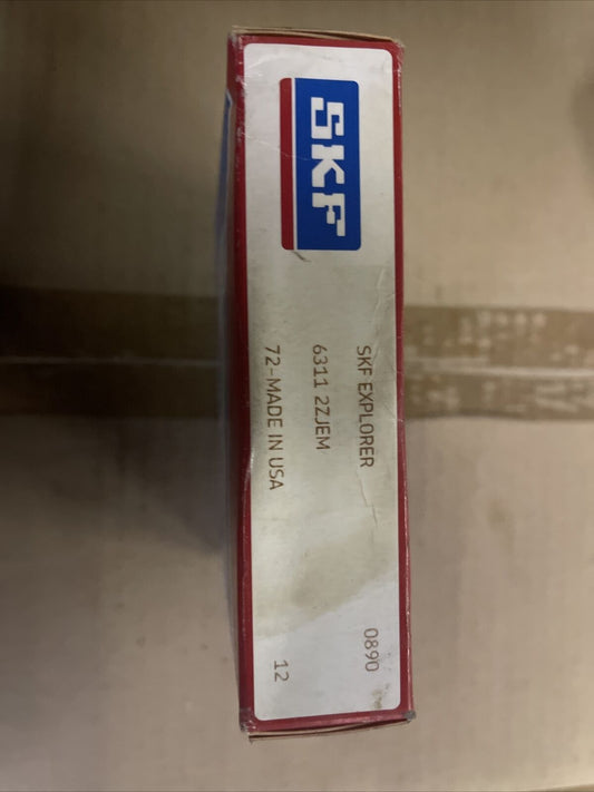 SKF 6311 2ZJEM, C3 DEEP GROOVE DOUBLE SHIELDED BALL BEARING 55x120x29 mm.