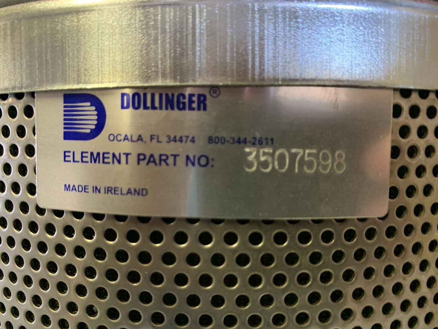 DOLLINGER 3507598 FILTER ELEMENT MIST ELIMINATOR (K1)