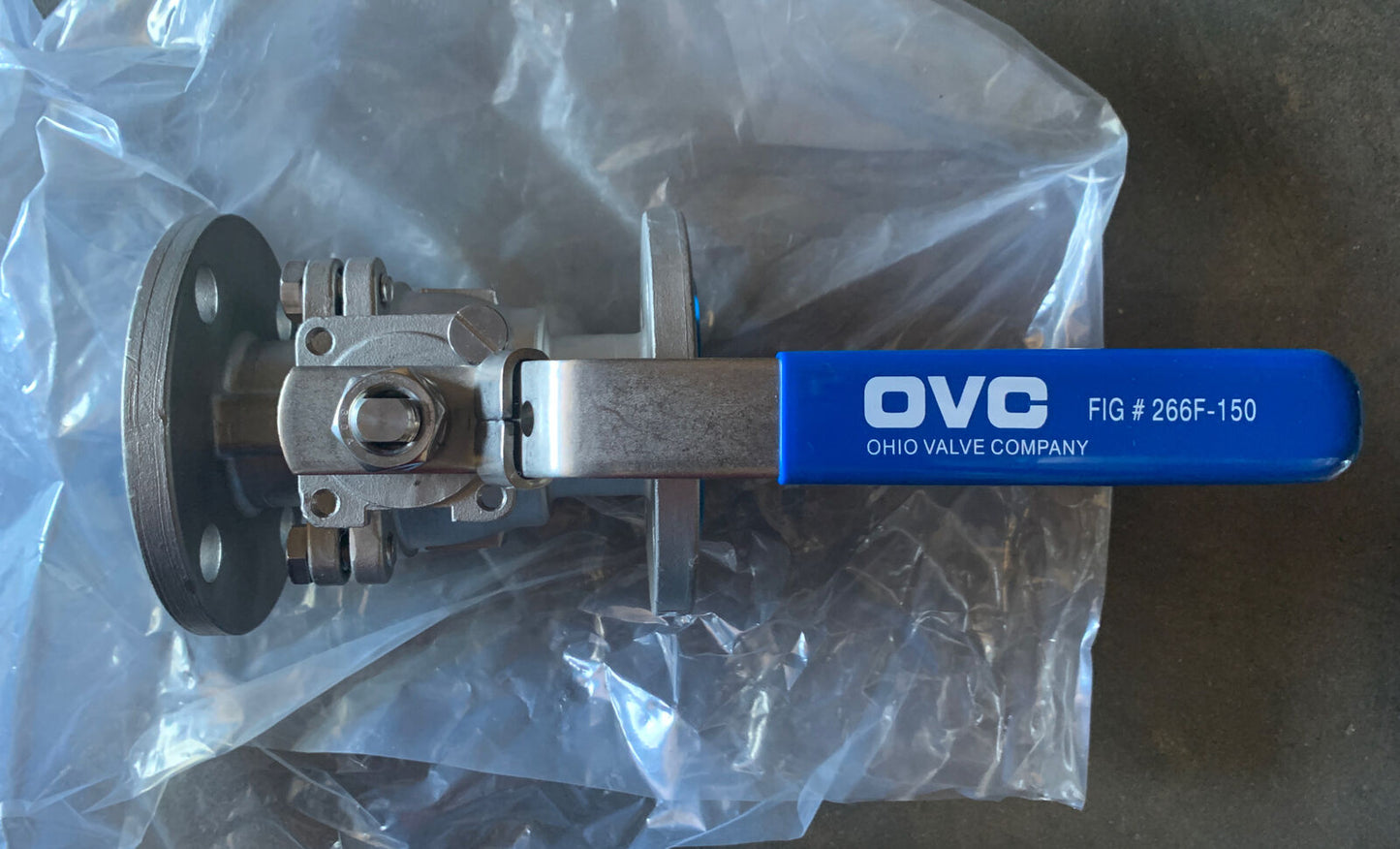 OHV 2” 266F-150 BALL VALVE, CF8M,#150, 316 STAINLESS STEEL, FLANGED ENDS,LOCKING