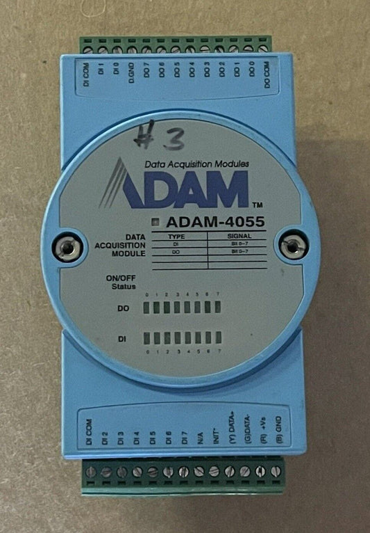 ADVANTECH ADAM-4055 DATA ACQUISITION MODULE, 8DI / 8DO