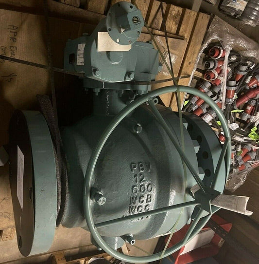 PBV-USA 12" BALL VALVE WG308, FLANGED, CLASS 600, GEAR OPERATED TRUNNION