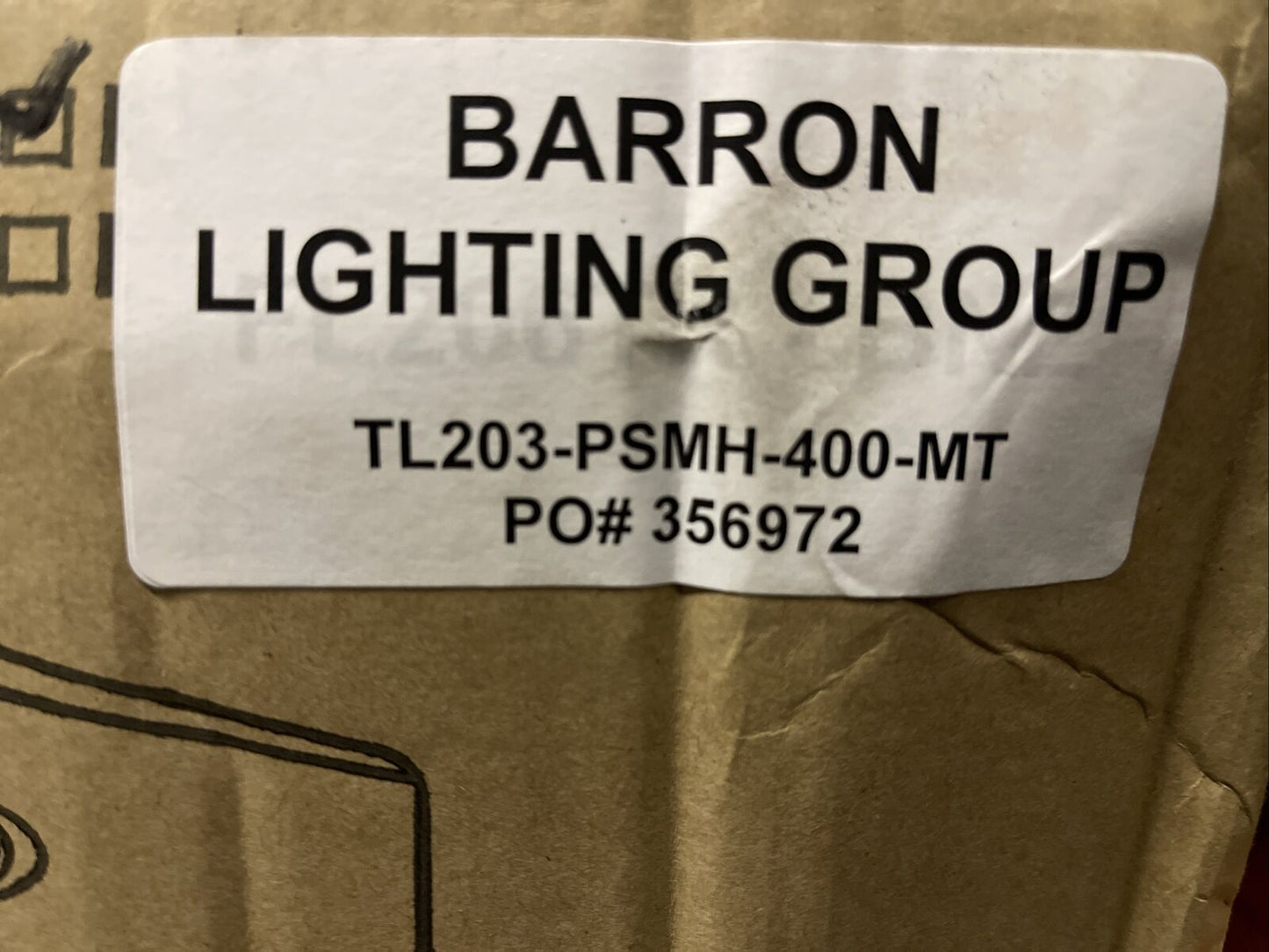 BARRON LIGHTING TL203-PSMH-400 FLOOD LIGHT HOUSING - PERFECT FOR WET LOCATIONS