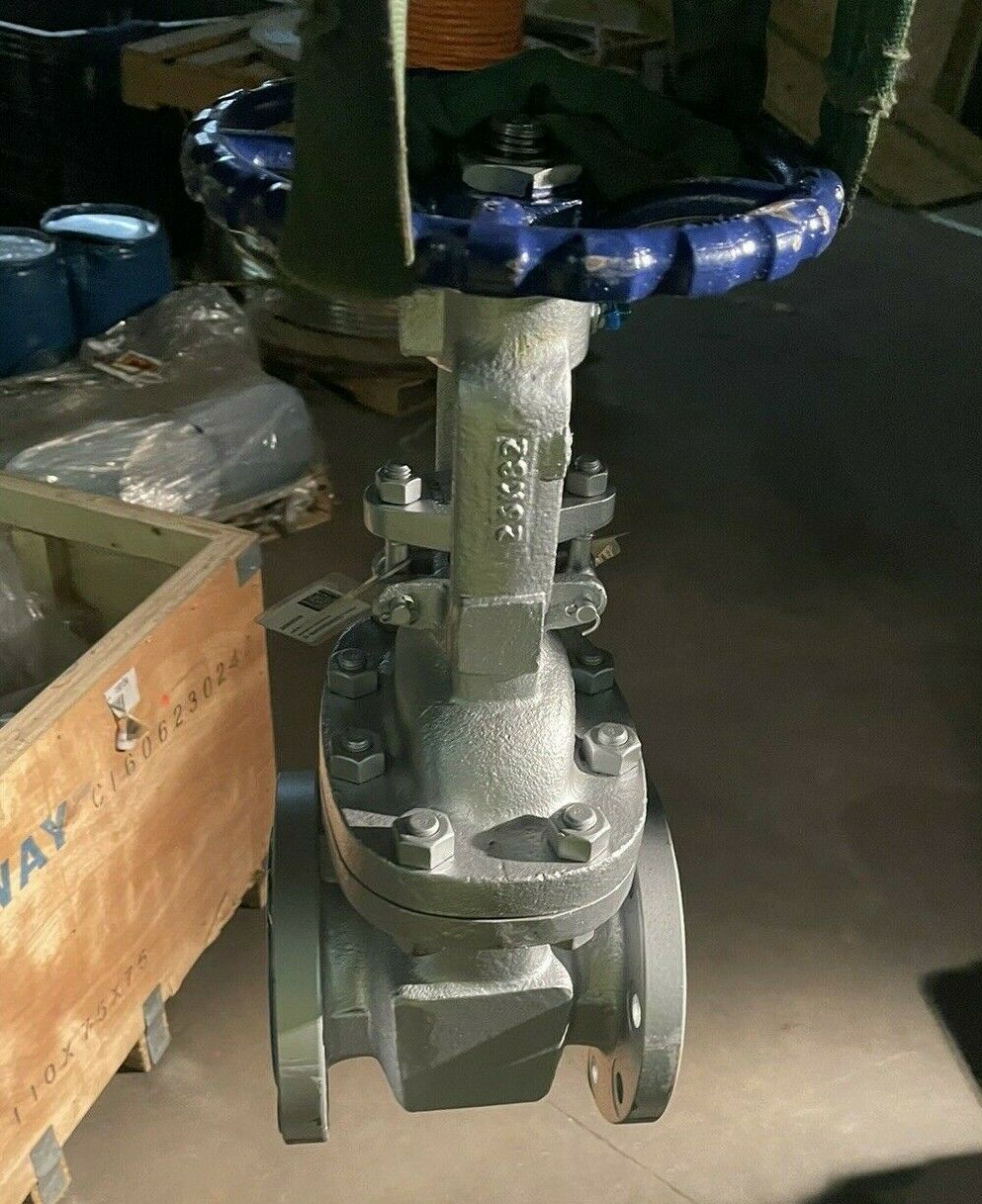 SPACE 4" CAST STEEL GATE VALVE 15011C, CLASS 150, BOLTED BONNET