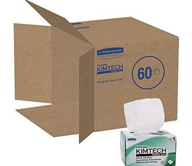 KIMTECH 34155 KIMWIPES DISPOSABLE CLOTH WIPERS (60 BOXES x 286 PCS. IN EACH BOX)