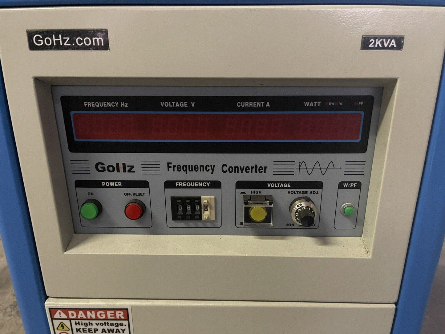 GoHz HZ-50-1102 FREQUENCY CONVERTER, 2kVA, SINGLE PHASE, 50Hz/60Hz