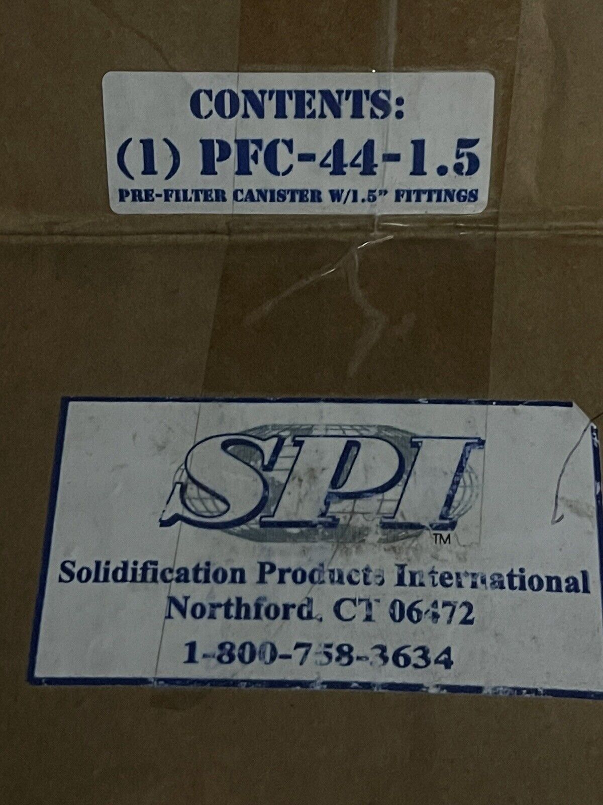 SPI PRE-FILTER CANISTER PFC-44-1.5 WITH 1.5" FITTINGS FOR PETRO-PIT FILTERS