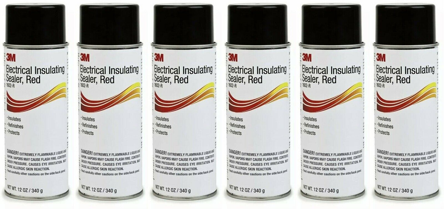 3M ELECTRICAL INSULATING SEALER 1602-R, 12-oz CAN, RED. WHOLESALE DISCOUNTS.