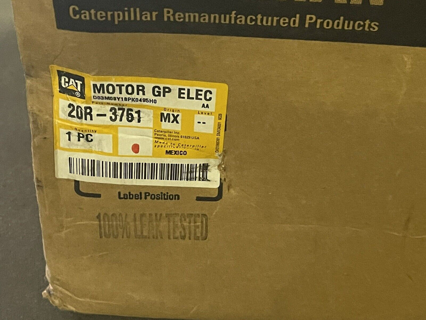 CATERPILLAR CAT 20R-3761 MOTOR GROUP-ELECTRIC