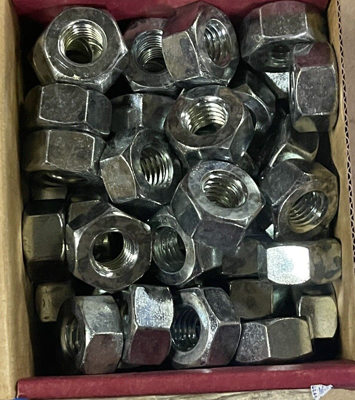 PFC HEAVY HEX NUTS 1/2"-13, STEEL, ZINC Cr+3 FINISH, ASTM A563 (BOX OF 50)