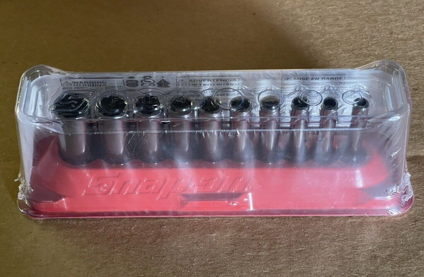 SNAP-ON 1/4" DRIVE 12-POINT SAE FLANK DRIVE DEEP SOCKET 10 PCS. SET, 110STMDY