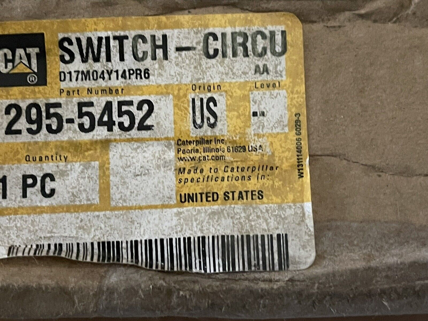 CATERPILLAR CAT 295-5452 SWITCH-CIRCU