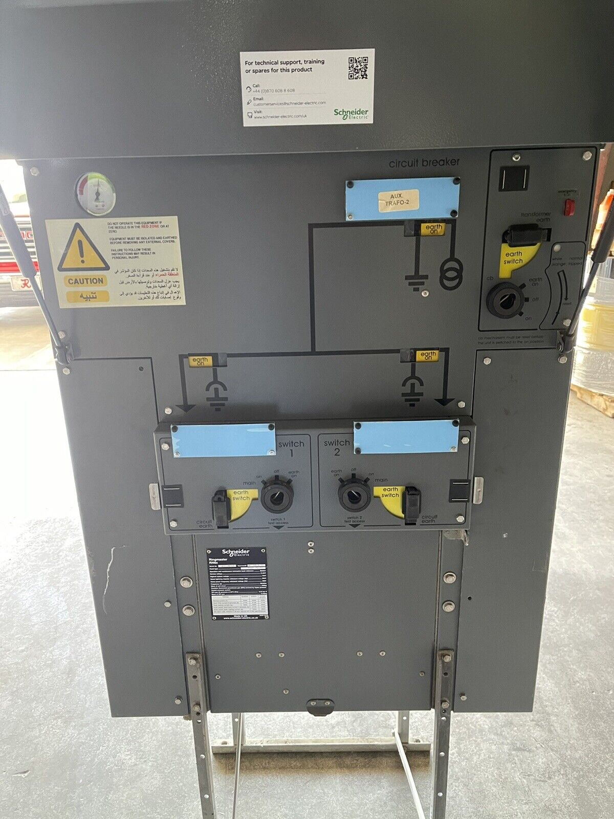 SCHNEIDER ELECTRIC RINGMASTER RN6C-T1/21 RING MAIN UNIT